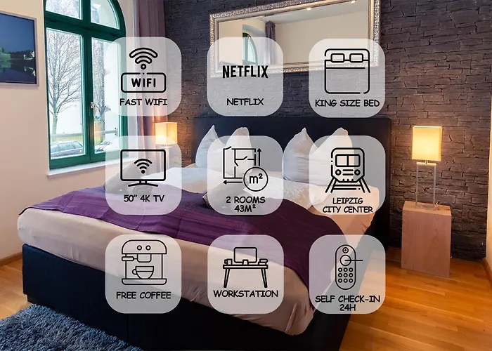 Feelgoodflats Design Apartment In City Center, Central Station Close With Netflix Und Workplace